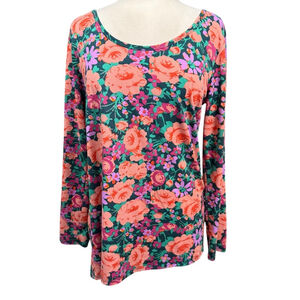 LuLaRoe Floral Print Long Sleeve Top Size L